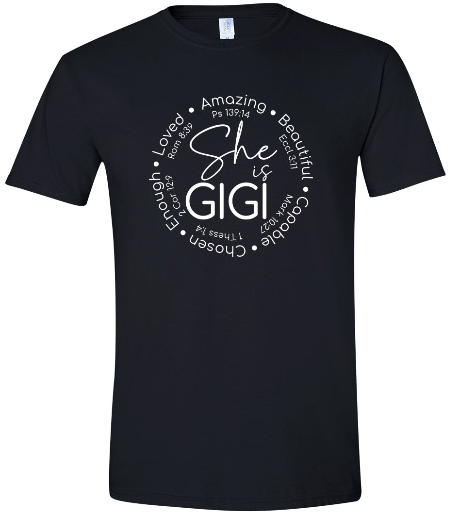 Biblical Gigi Adult Gildan Soft Shirt