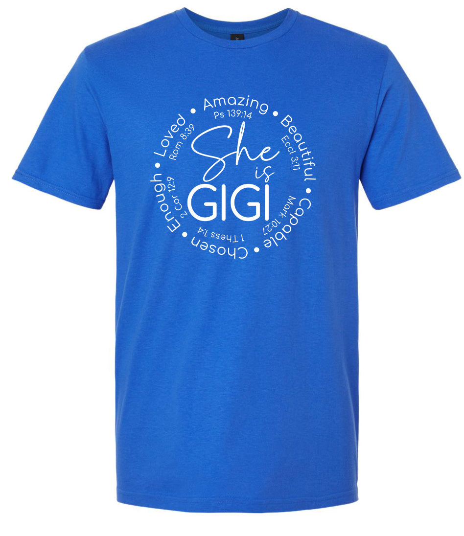 Biblical Gigi Adult Gildan Soft Shirt