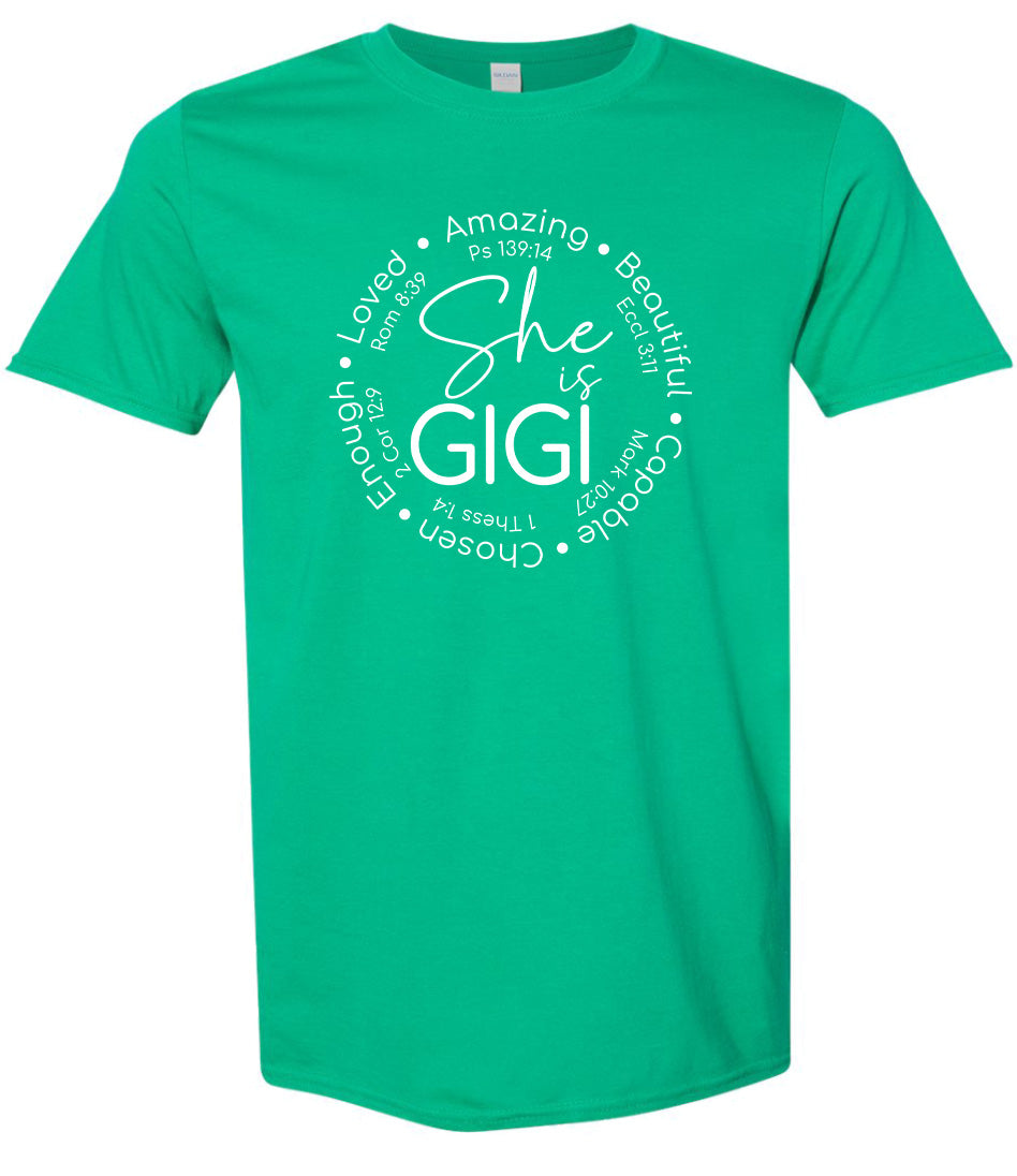 Biblical Gigi Adult Gildan Soft Shirt