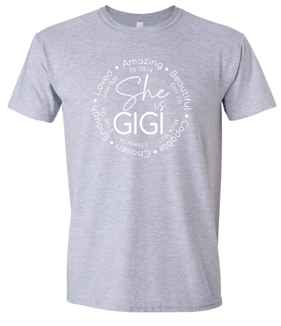 Biblical Gigi Adult Gildan Soft Shirt