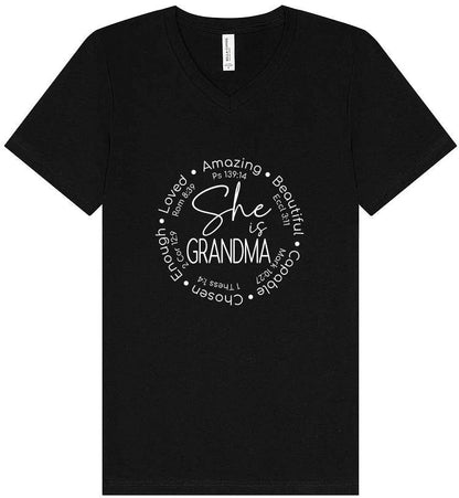 Biblical Grandma Unisex V-Neck Shirt