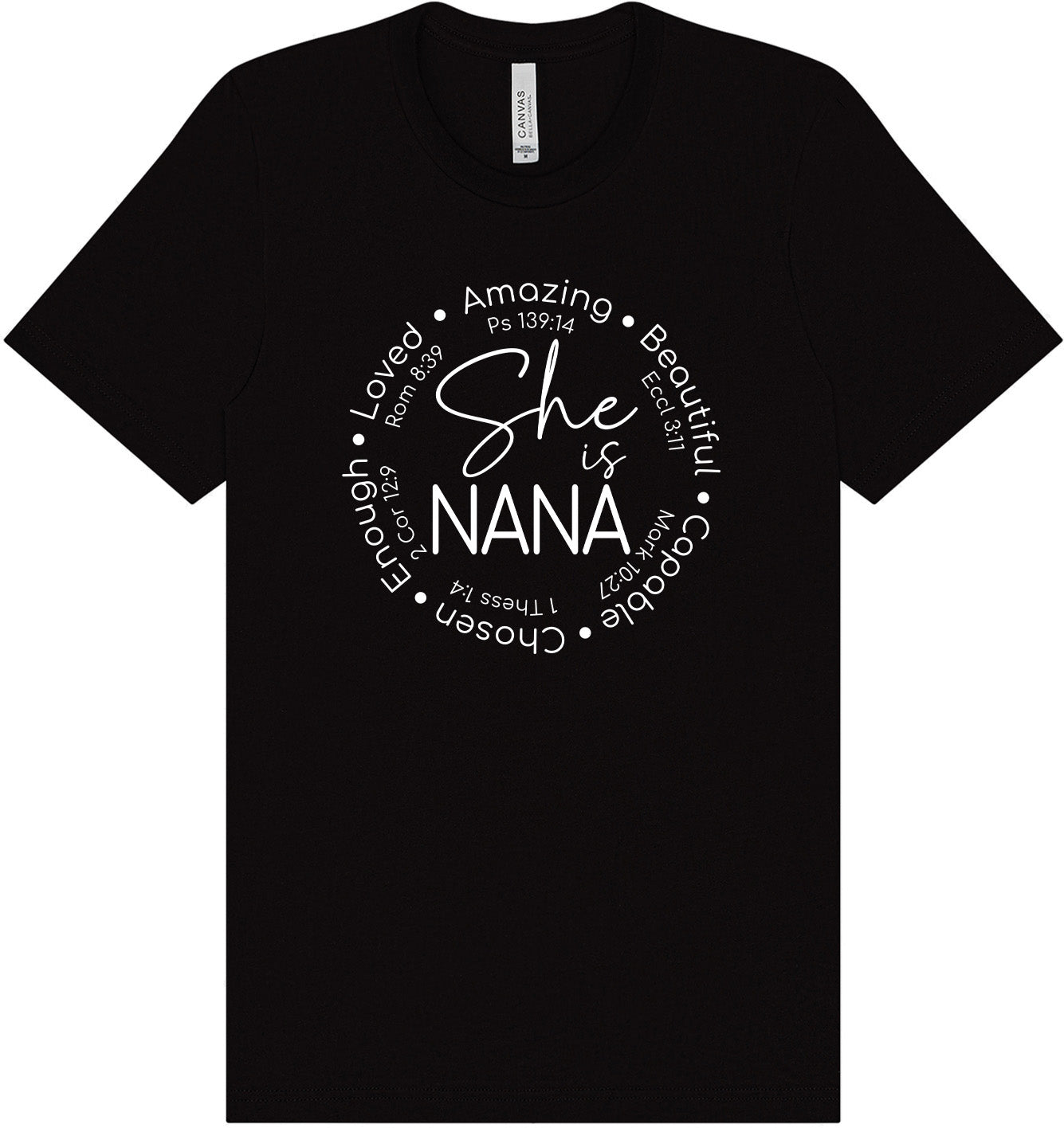 Biblical Nana Adult Bella Canvas Shirt