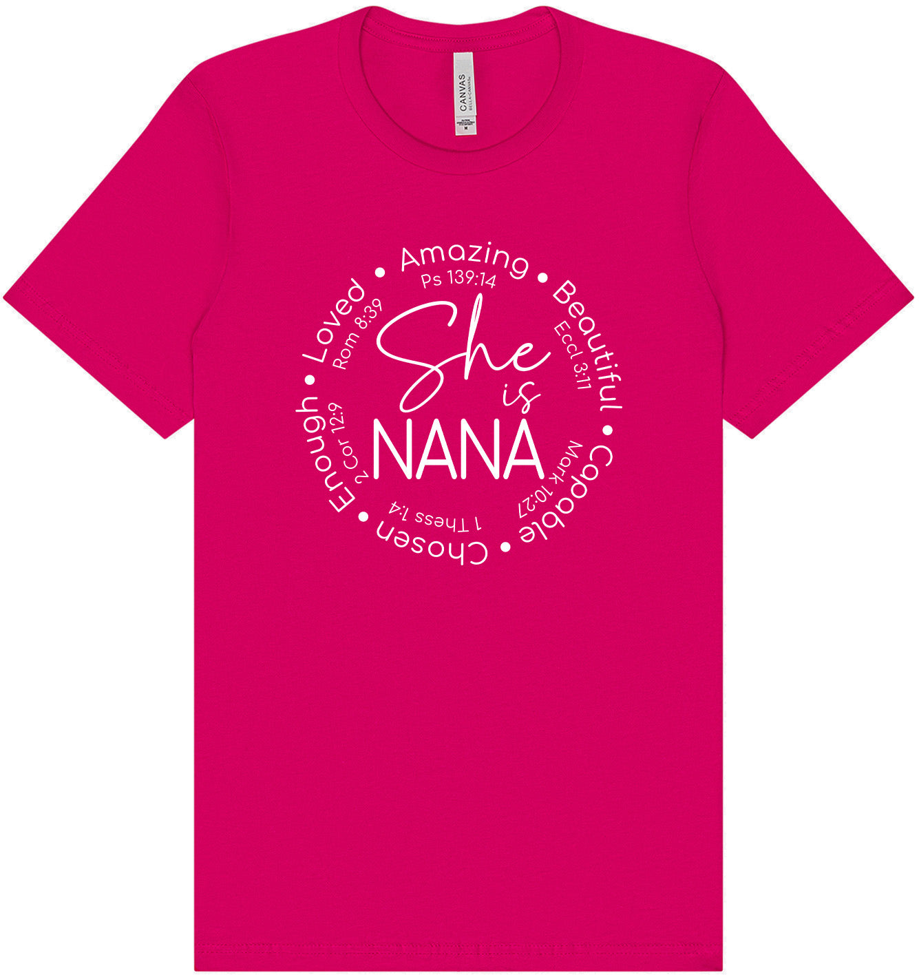 Biblical Nana Adult Bella Canvas Shirt