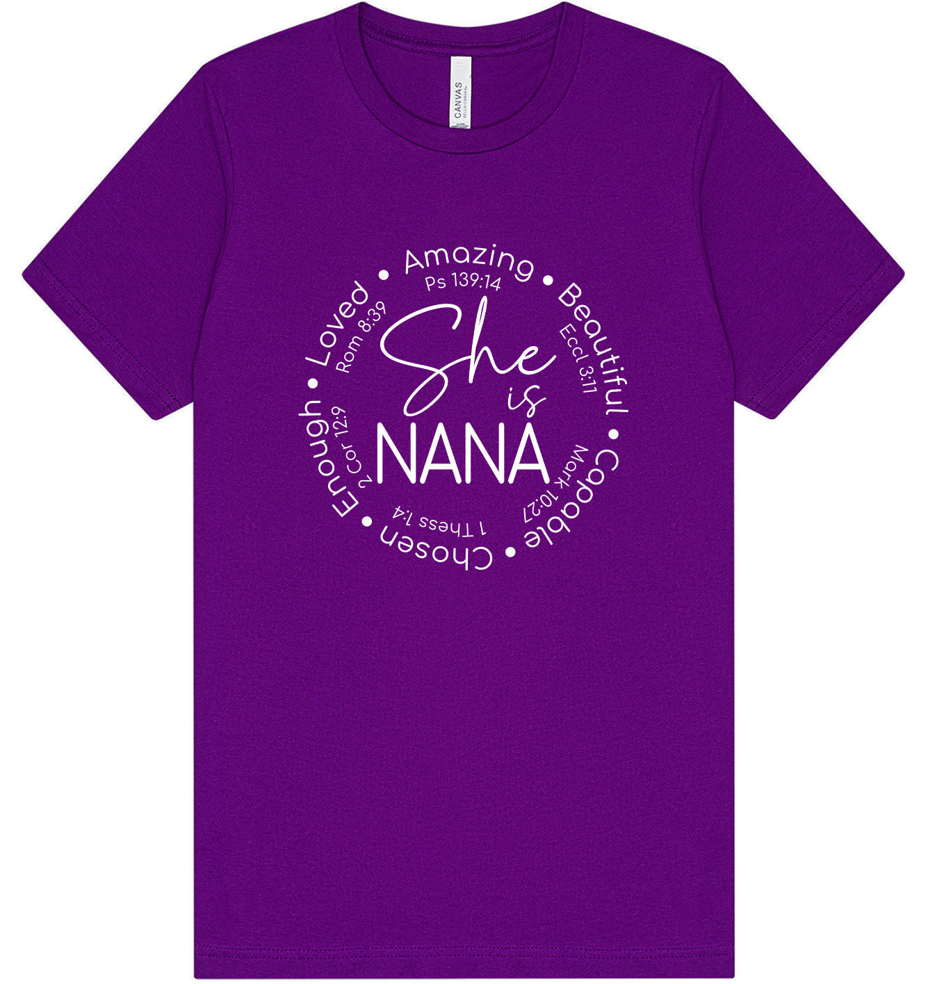 Biblical Nana Adult Bella Canvas Shirt