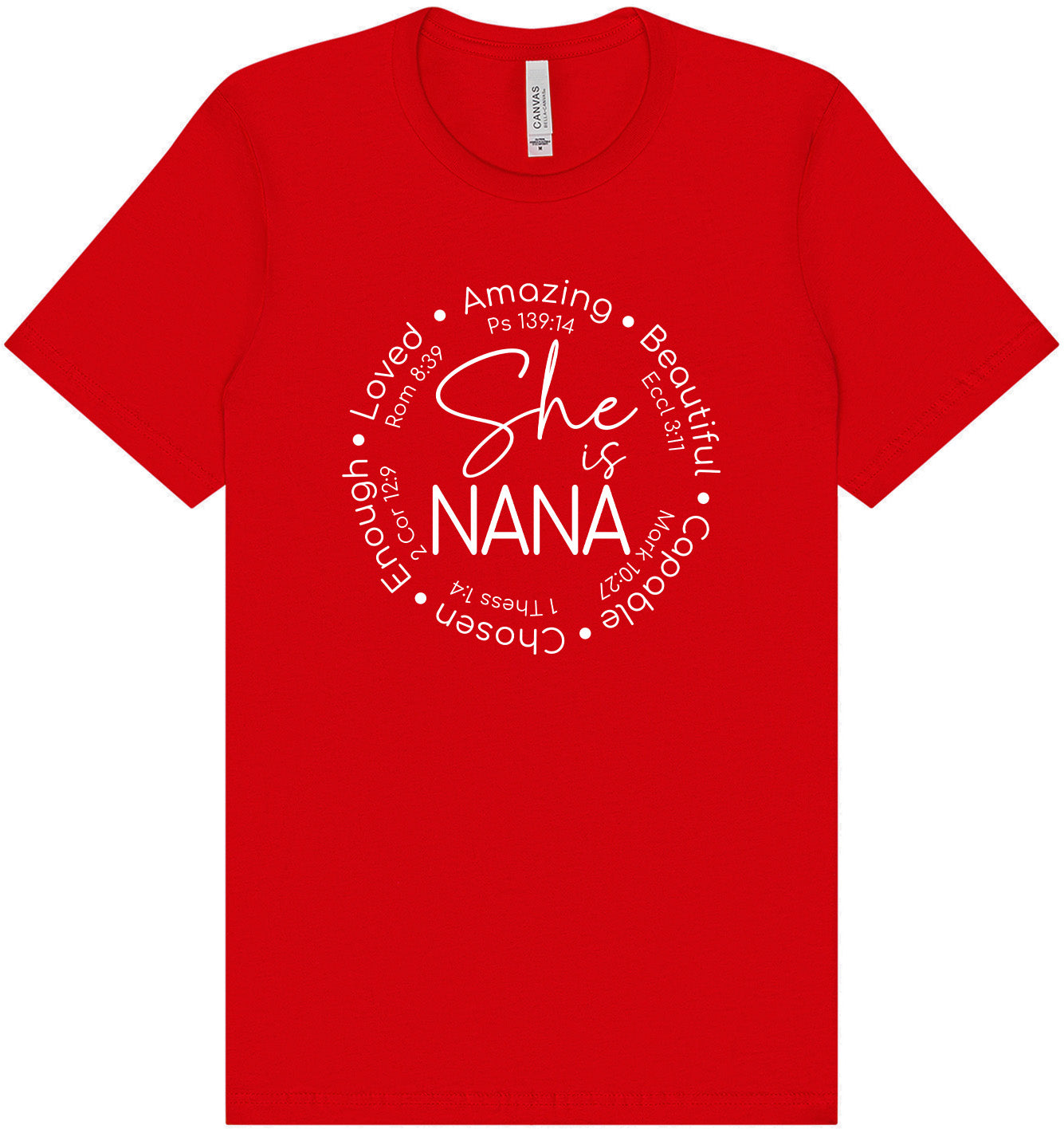 Biblical Nana Adult Bella Canvas Shirt