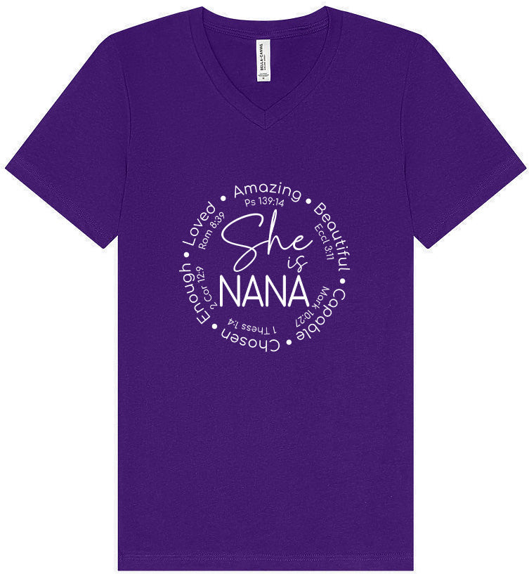 Biblical Nana Unisex V-Neck Shirt