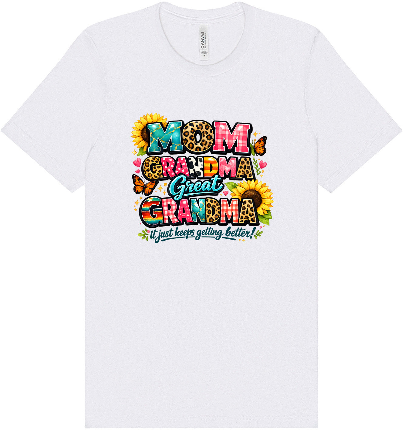 Mom, Grandma, Great Grandma Adult Bella Canvas Shirt