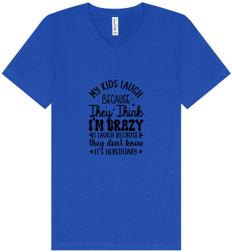 They Don't Know It's Hereditary Unisex V-Neck Shirt
