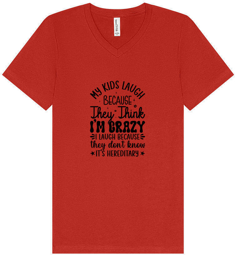 They Don't Know It's Hereditary Unisex V-Neck Shirt