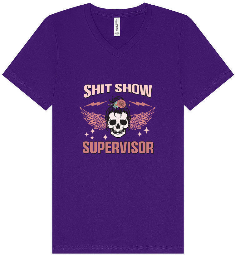 Shitshow Supervisor Unisex V-Neck Shirt