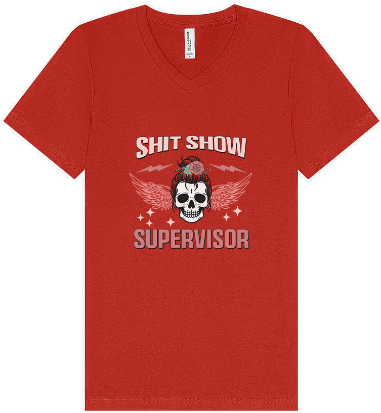 Shitshow Supervisor Unisex V-Neck Shirt