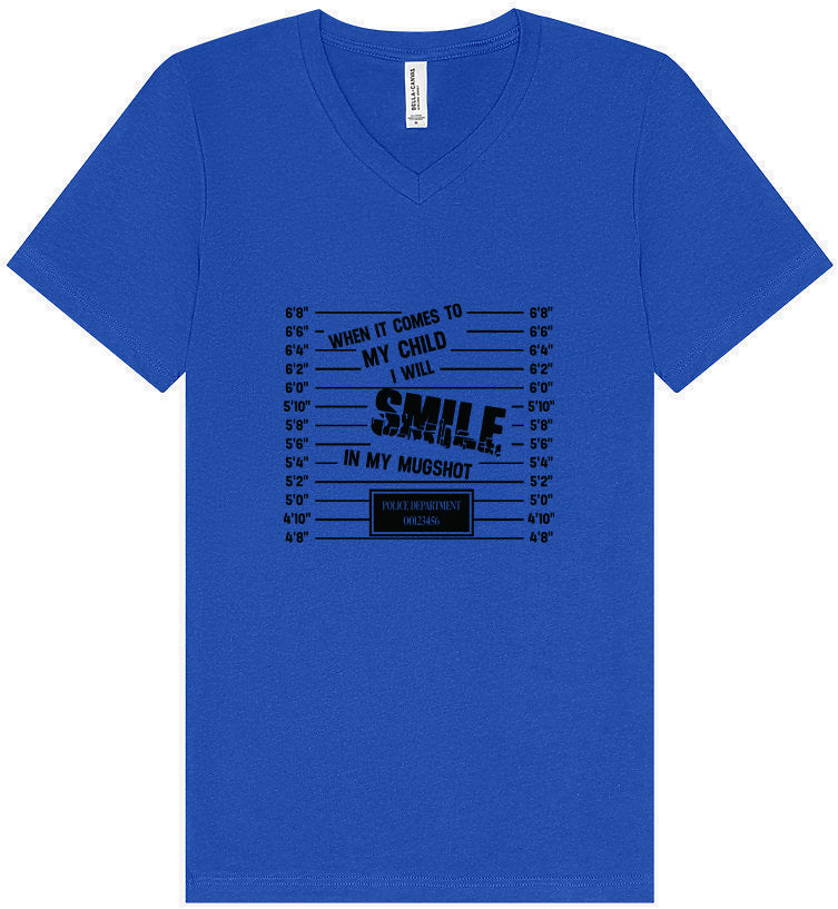 Smile in my Mugshot Unisex V-Neck Shirt