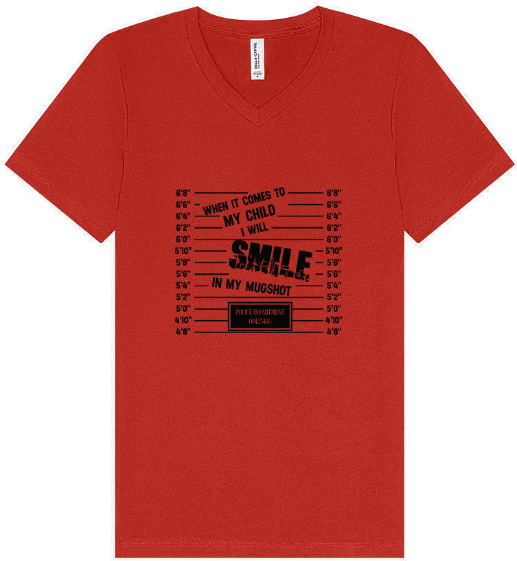 Smile in my Mugshot Unisex V-Neck Shirt