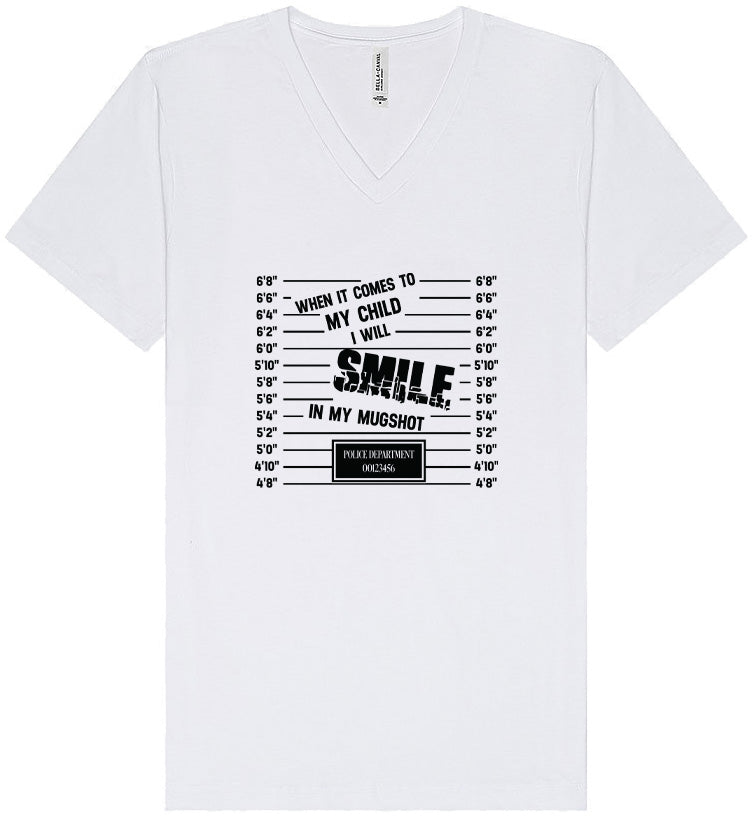 Smile in my Mugshot Unisex V-Neck Shirt