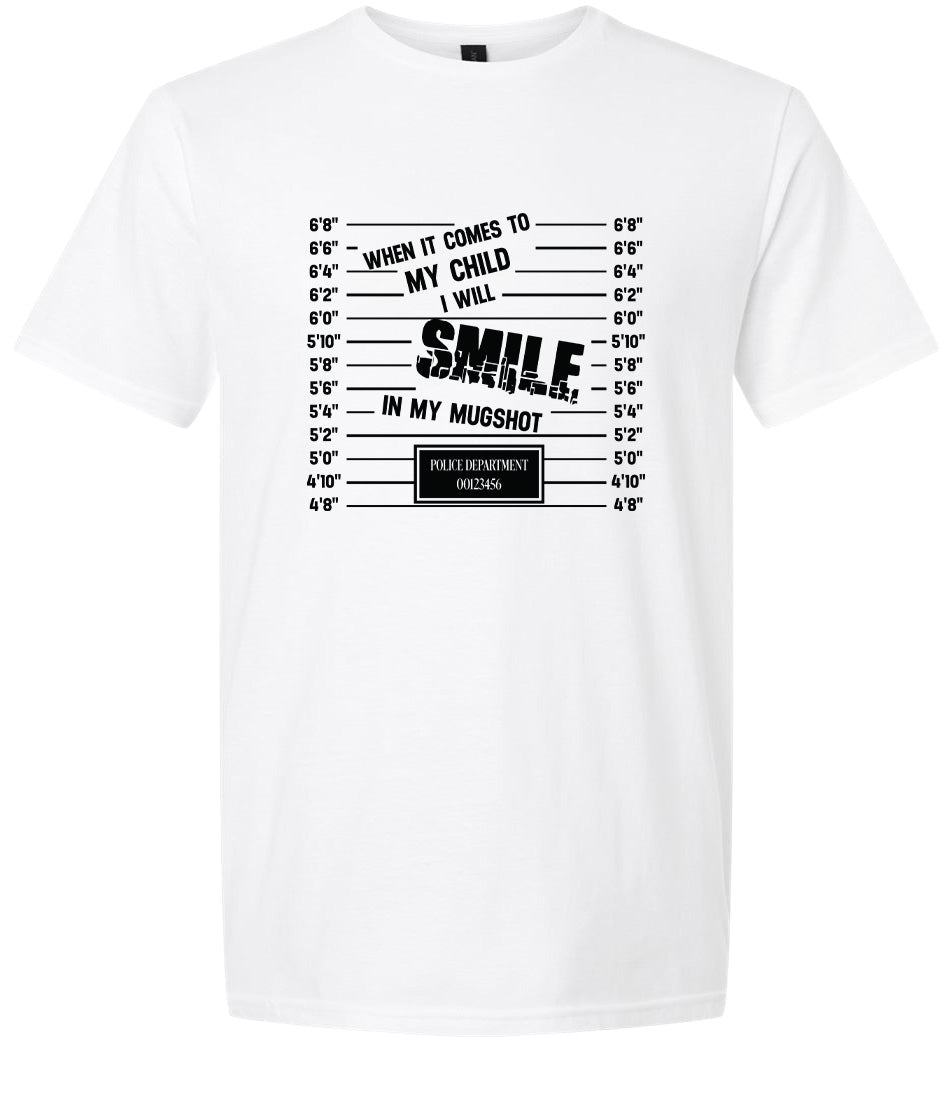 Smile in my Mugshot Adult Gildan Soft Shirt