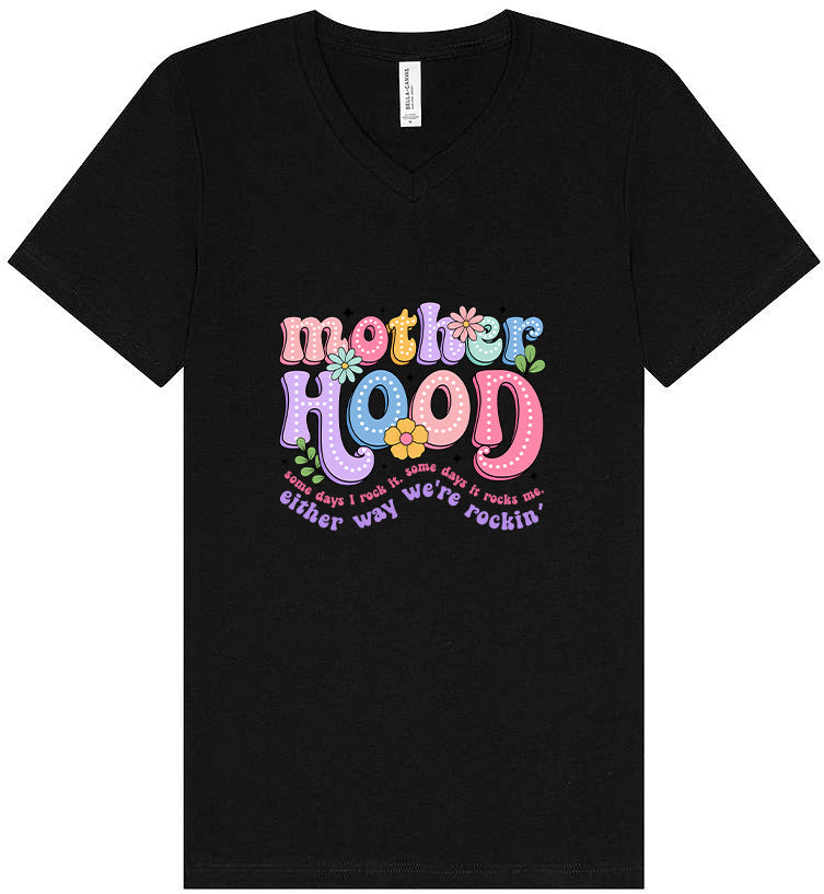 Rockin Motherhood Unisex V-Neck Shirt
