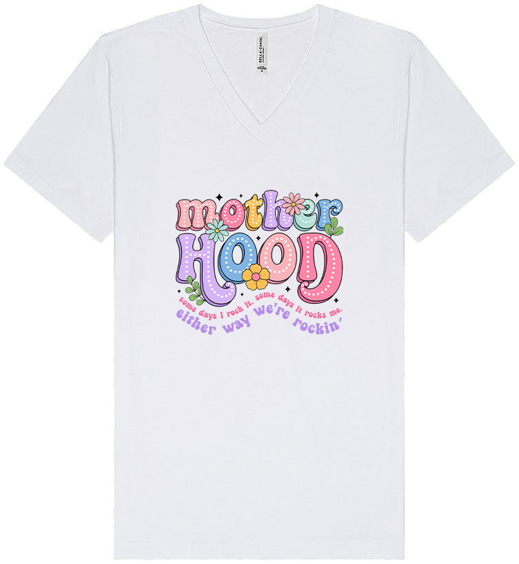 Rockin Motherhood Unisex V-Neck Shirt
