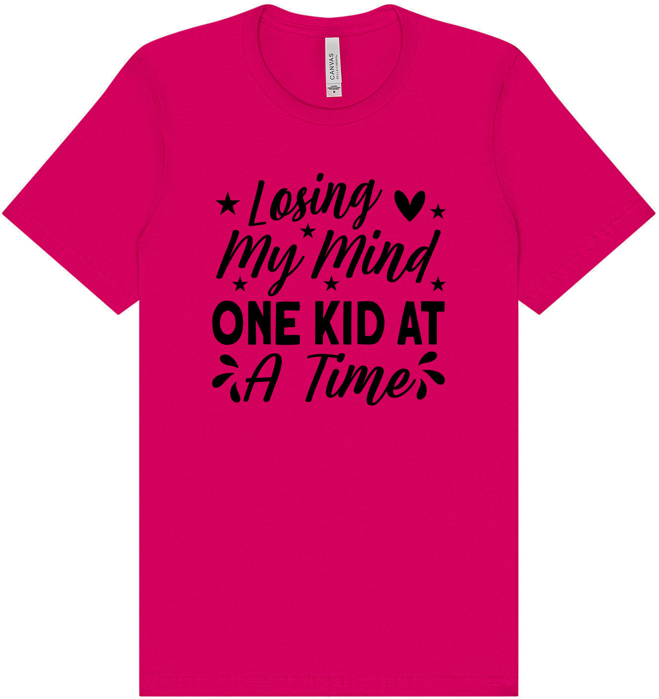 Losing My Mind One Kid at a Time Adult Bella Canvas Shirt