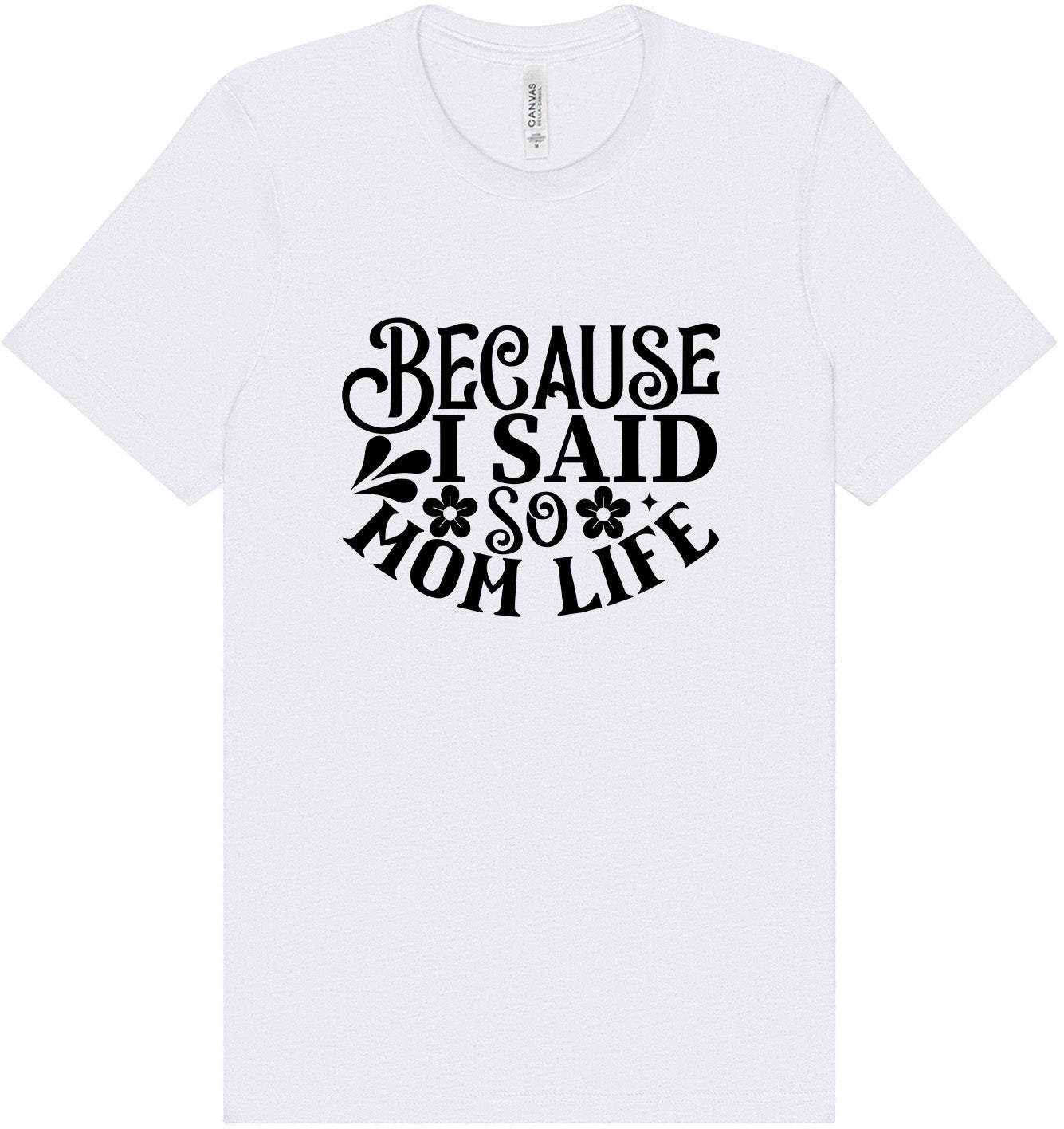 Because I Said So Adult Bella Canvas Shirt