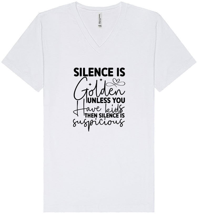 Silence is Suspicious Unisex V-Neck Shirt