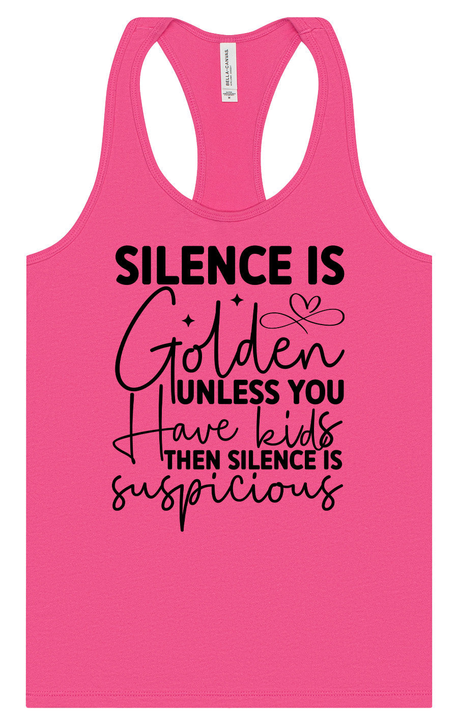 Silence is Suspicious Women's Racerback Tank