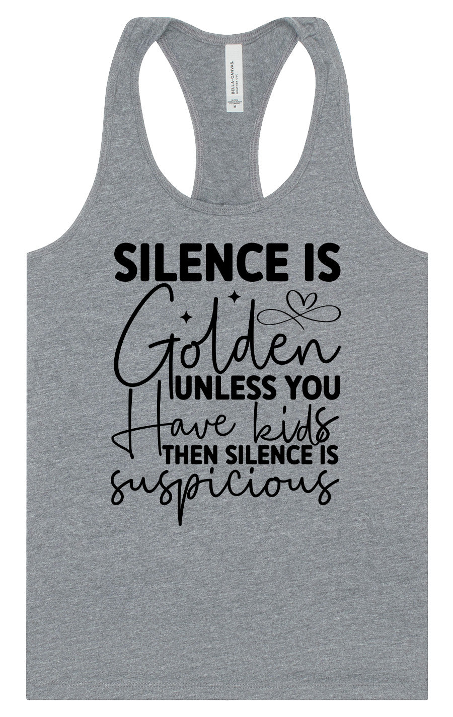 Silence is Suspicious Women's Racerback Tank
