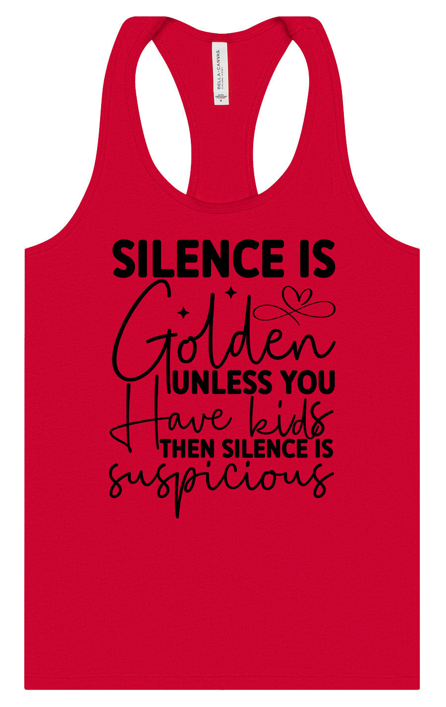 Silence is Suspicious Women's Racerback Tank