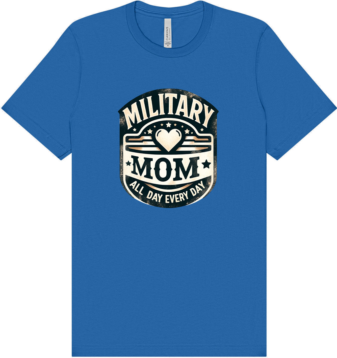 Proud Military Mom Adult Bella Canvas Shirt