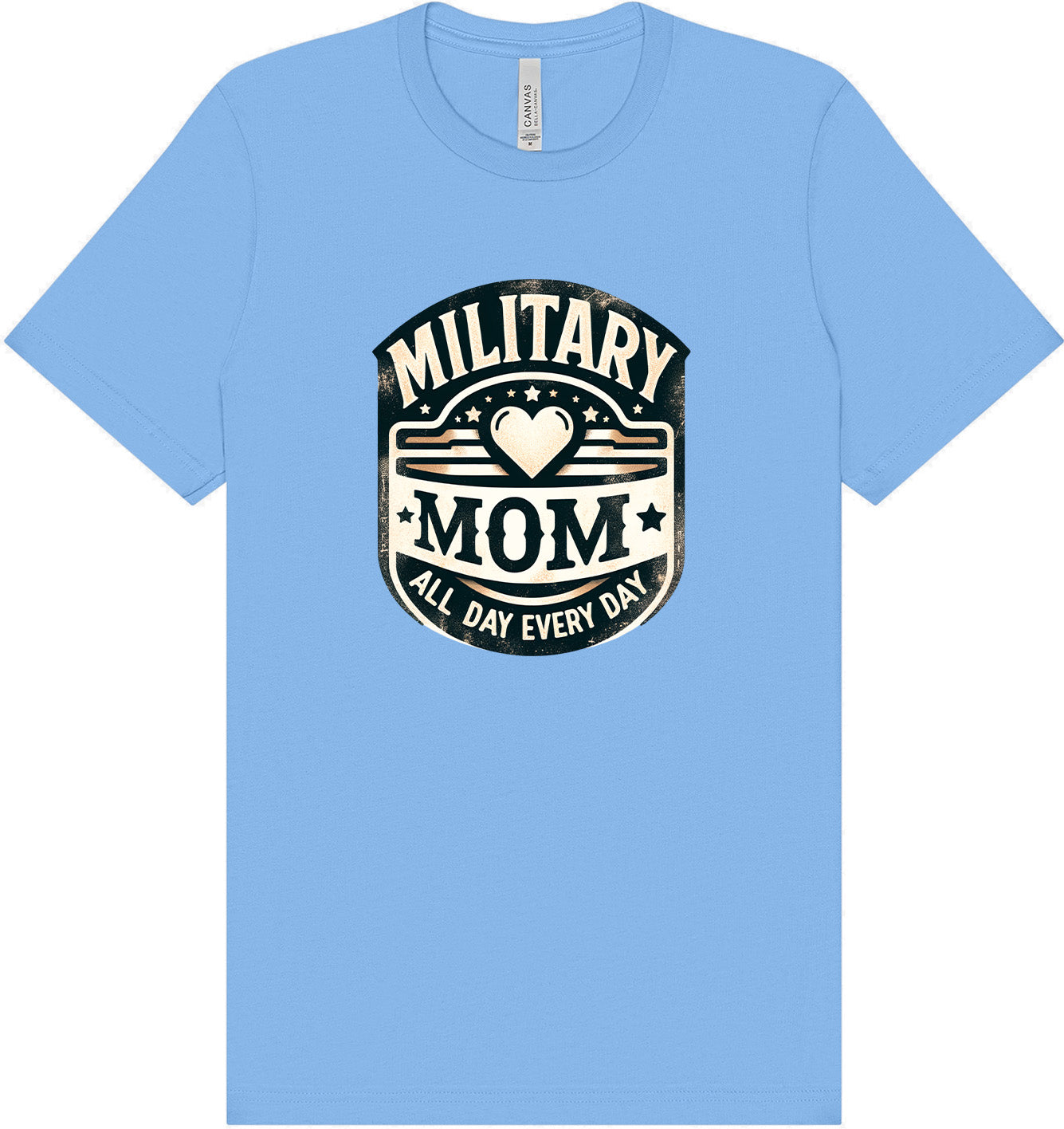 Proud Military Mom Adult Bella Canvas Shirt