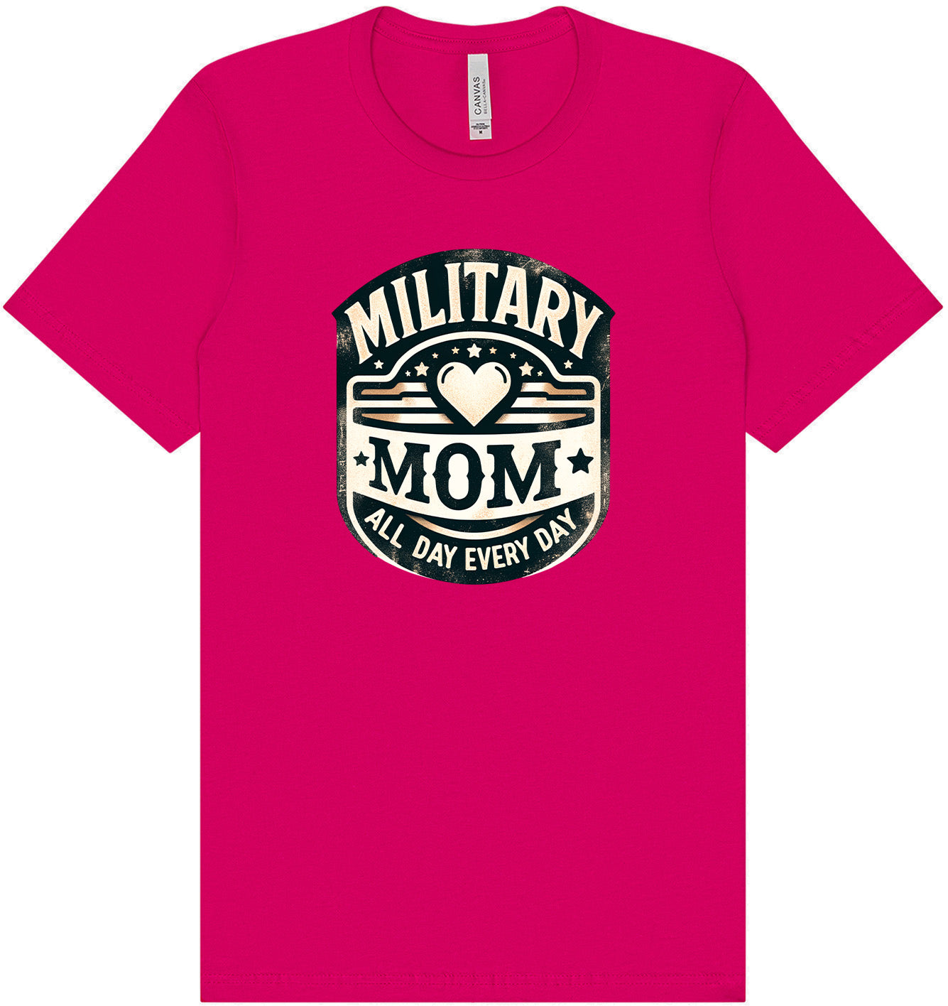 Proud Military Mom Adult Bella Canvas Shirt