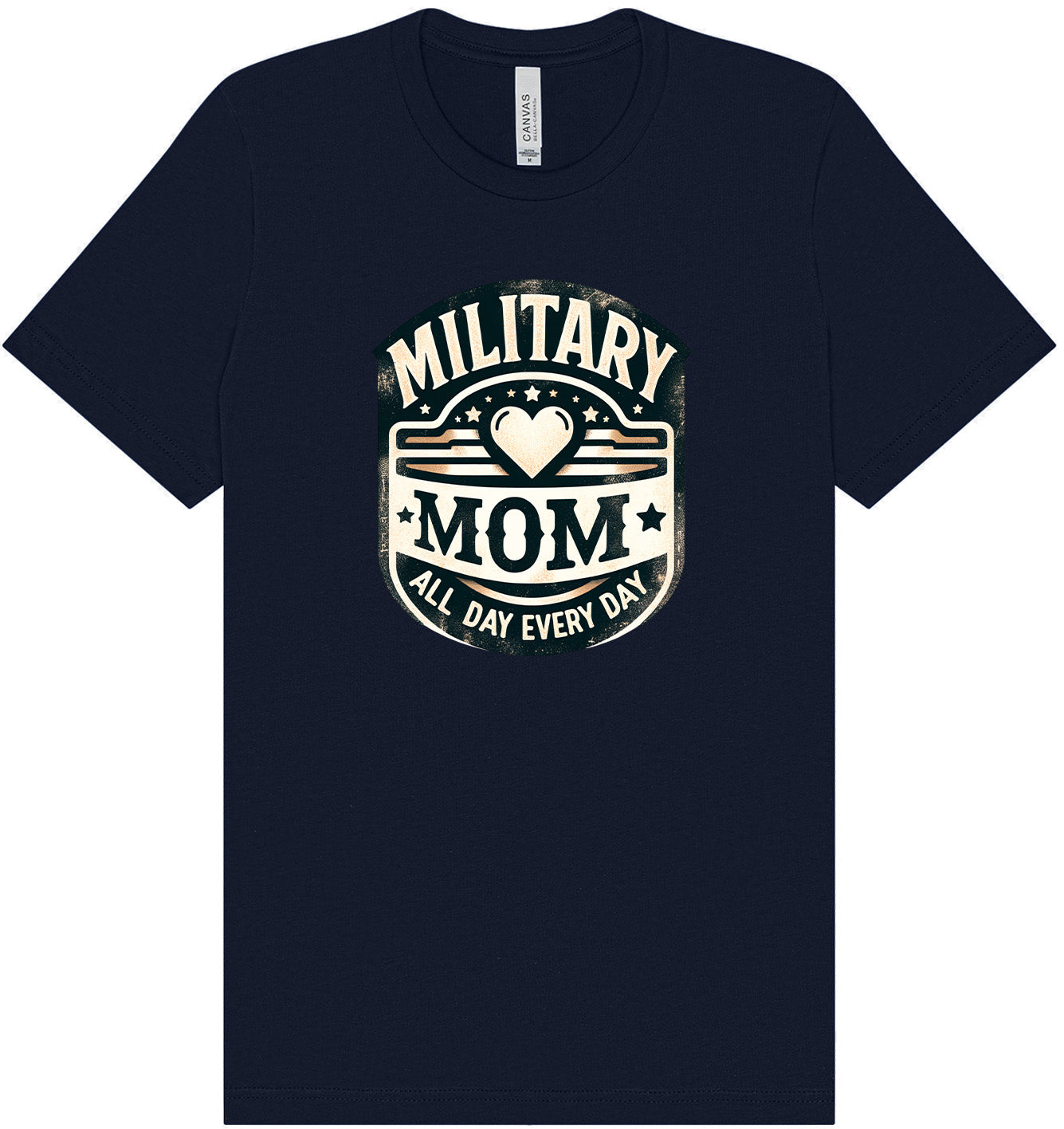 Proud Military Mom Adult Bella Canvas Shirt