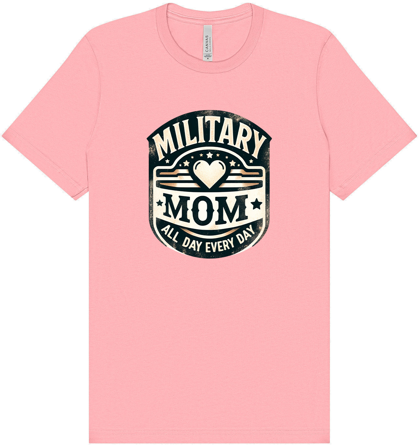 Proud Military Mom Adult Bella Canvas Shirt