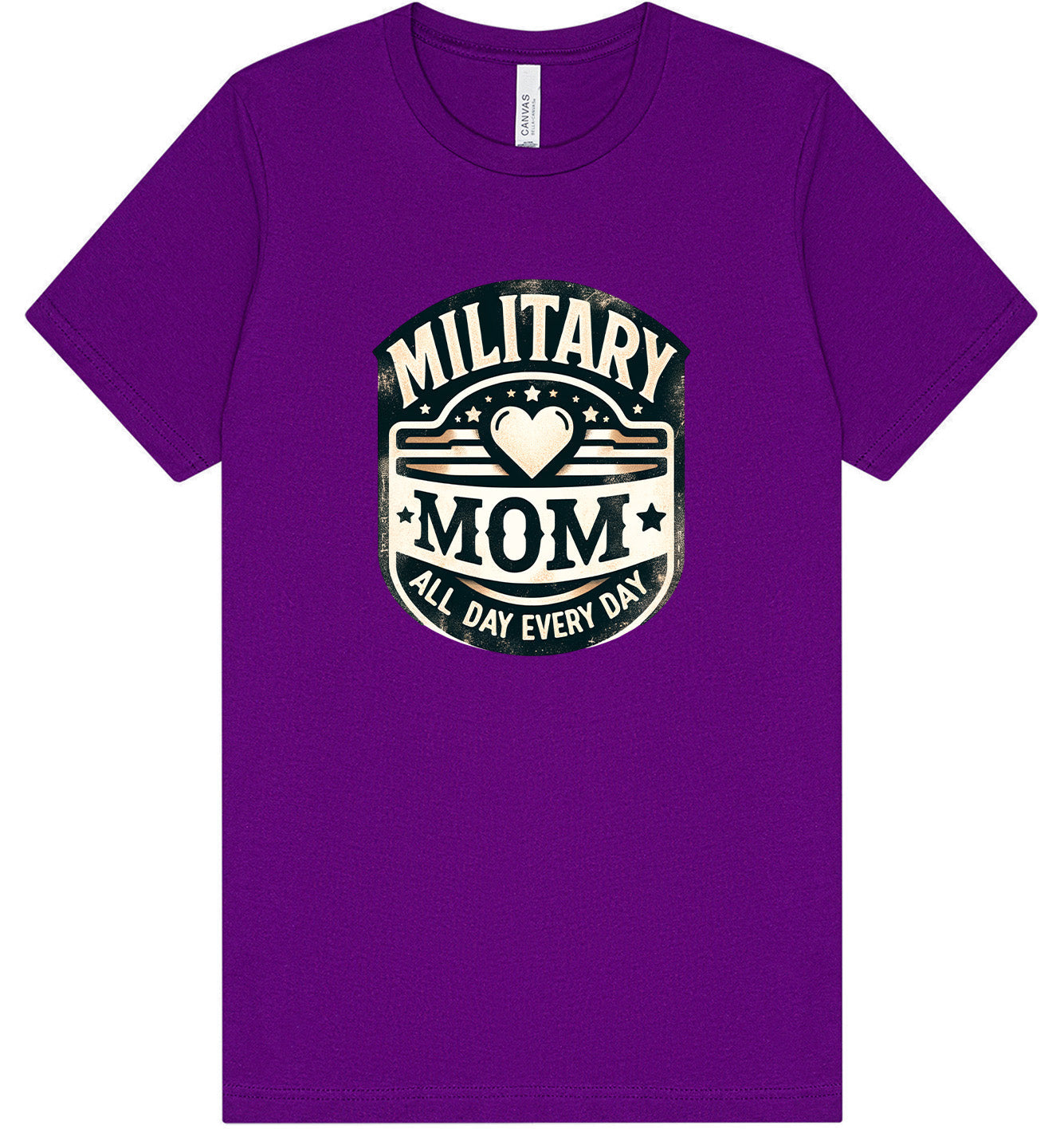 Proud Military Mom Adult Bella Canvas Shirt