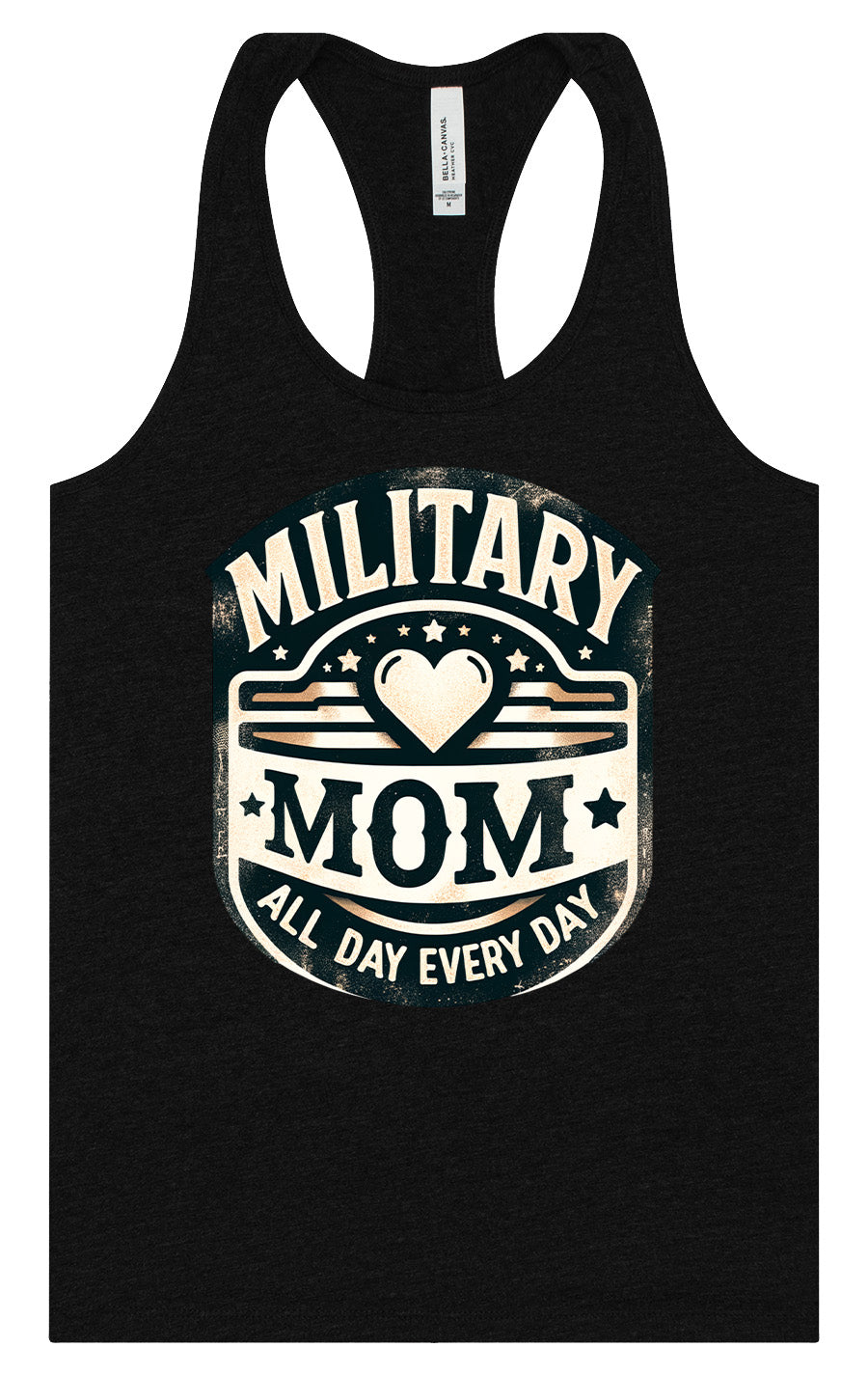 Proud Military Mom Women's Racerback Tank