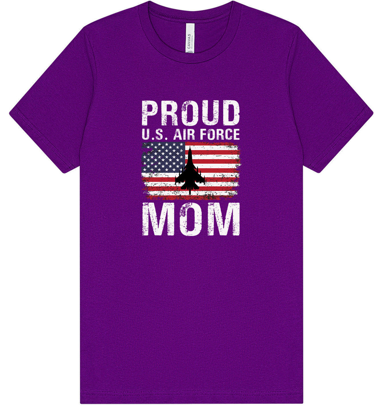 Proud Air Force Mom Adult Bella Canvas Shirt