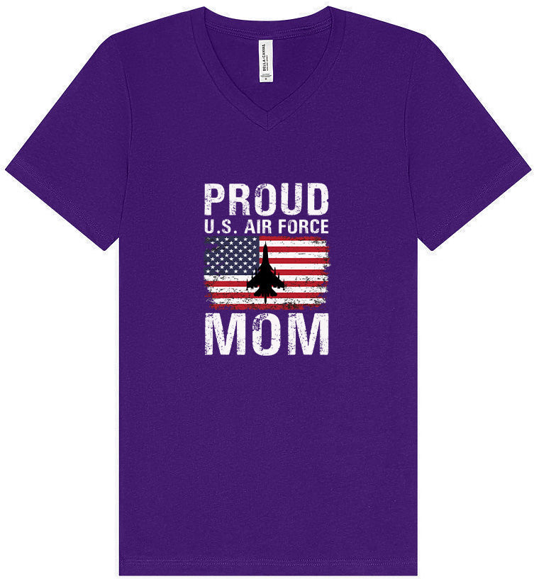 Proud Air Force Mom Unisex V-Neck Shirt