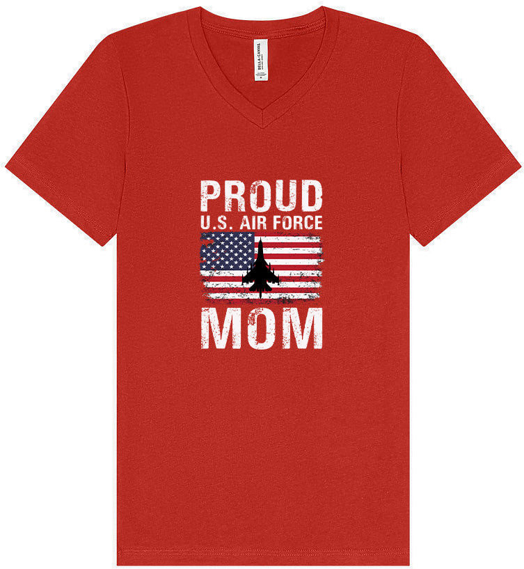 Proud Air Force Mom Unisex V-Neck Shirt
