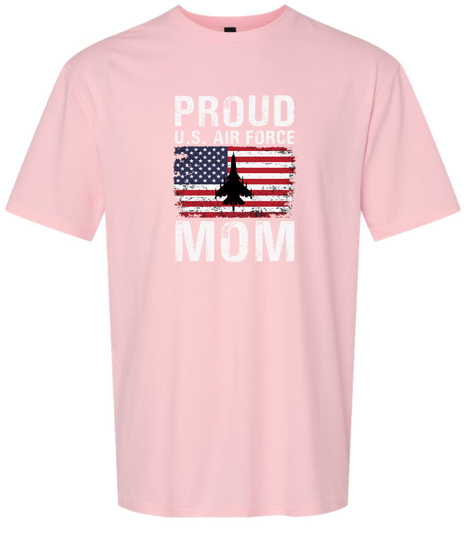 Proud Air Force Mom Adult Gildan Soft Shirt