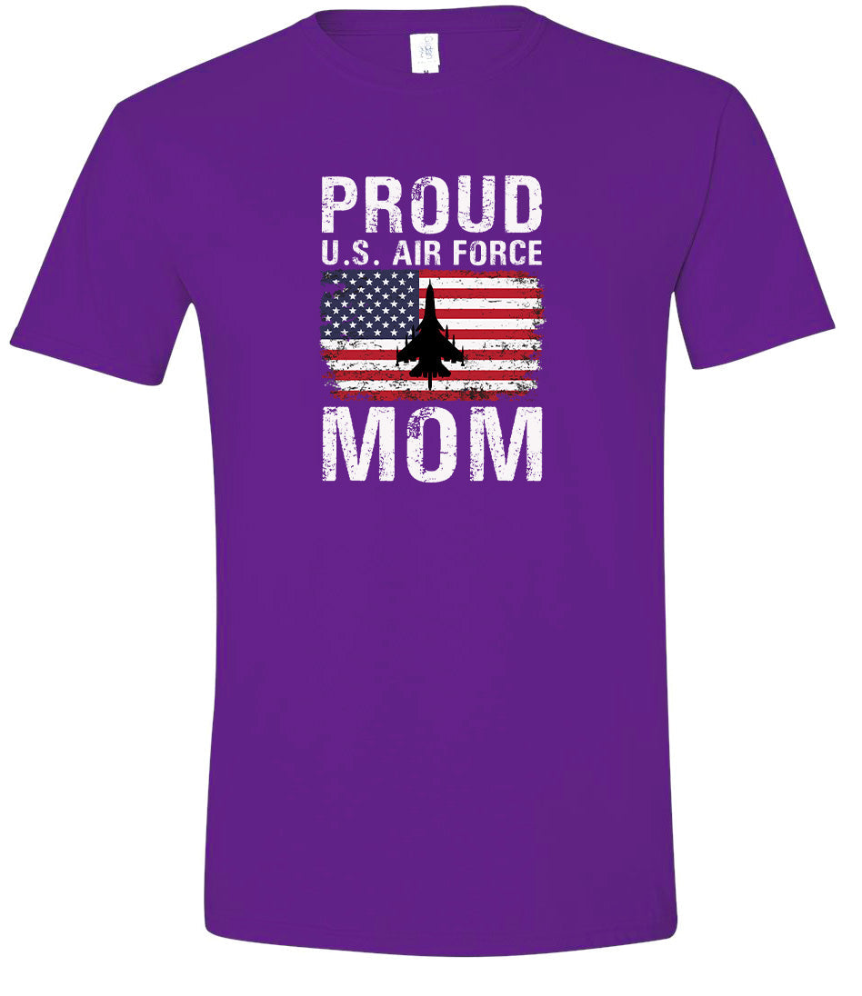 Proud Air Force Mom Adult Gildan Soft Shirt