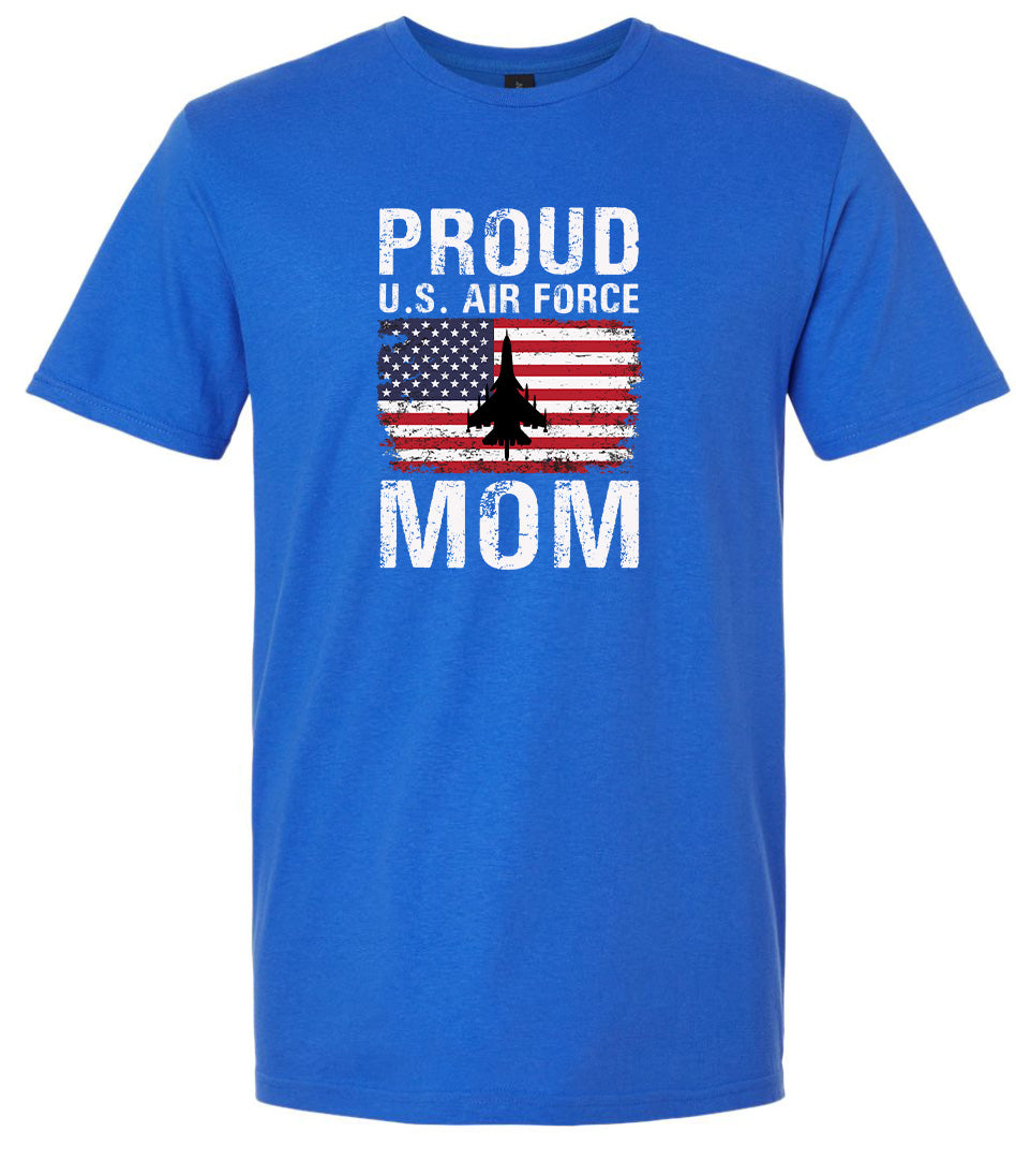 Proud Air Force Mom Adult Gildan Soft Shirt
