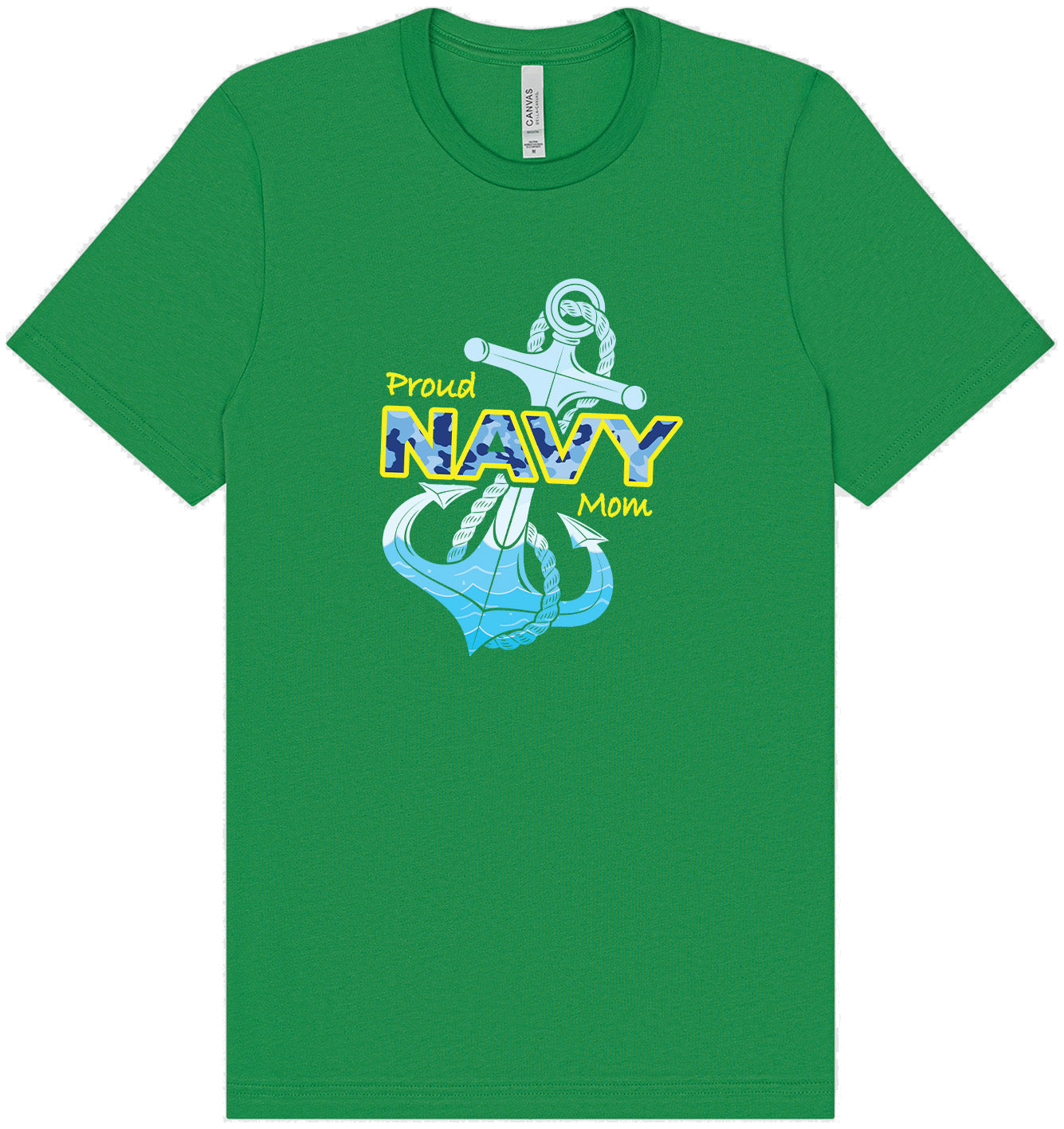 Proud Navy Mom Adult Bella Canvas Shirt