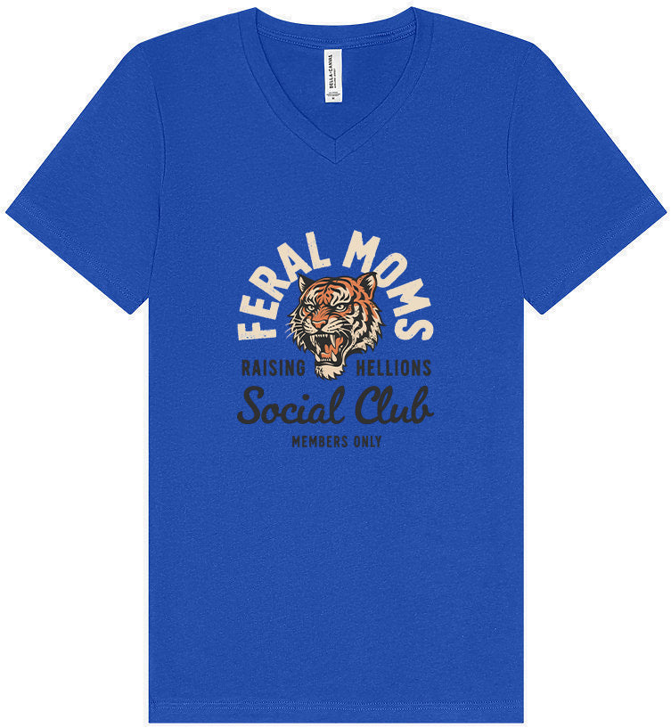 Feral Moms Social Club Unisex V-Neck Shirt