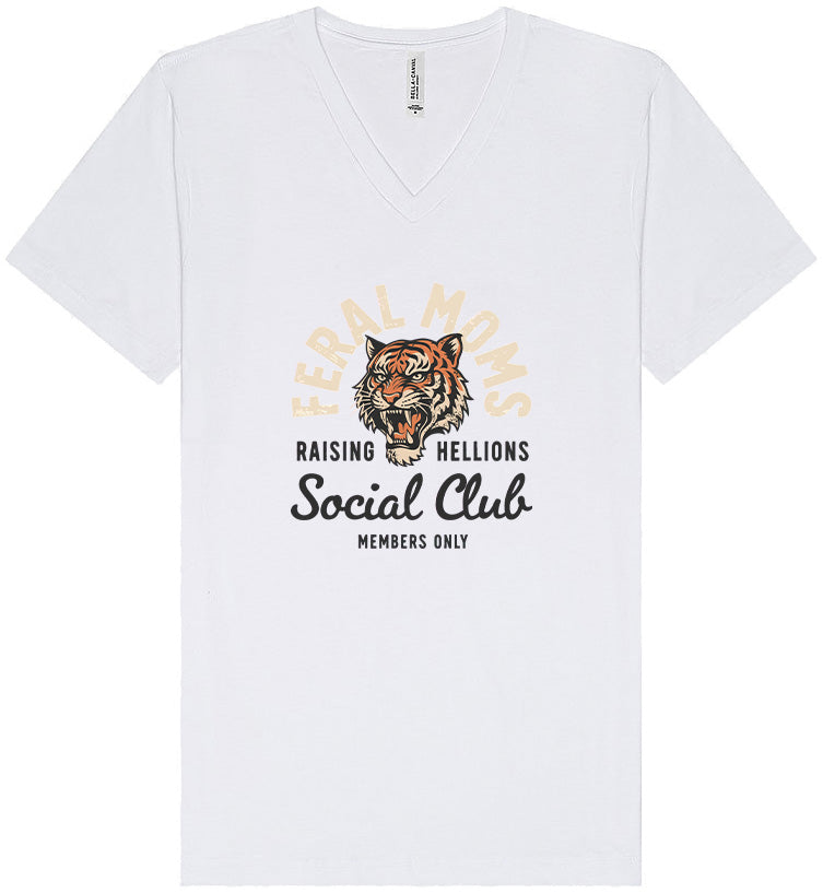 Feral Moms Social Club Unisex V-Neck Shirt