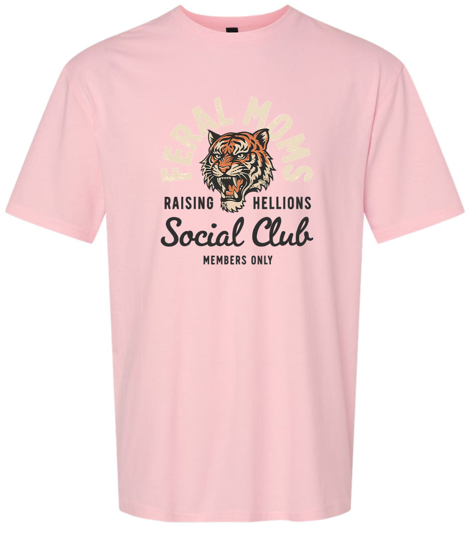 Feral Moms Social Club Adult Gildan Soft Shirt