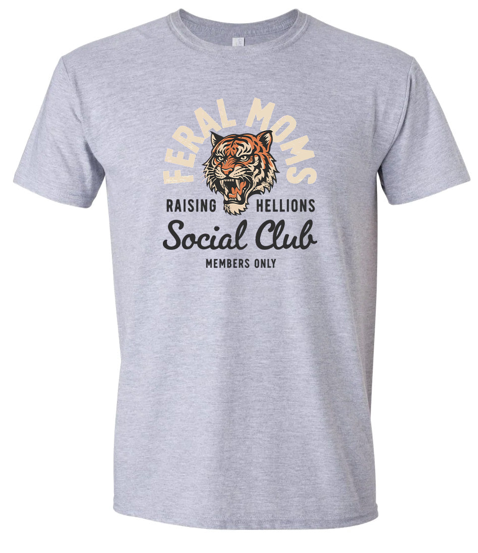 Feral Moms Social Club Adult Gildan Soft Shirt