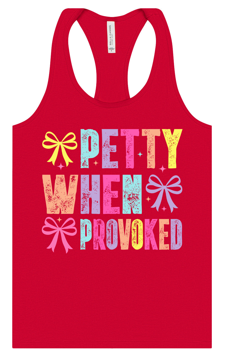 Petty When Provoked Women's Racerback Tank
