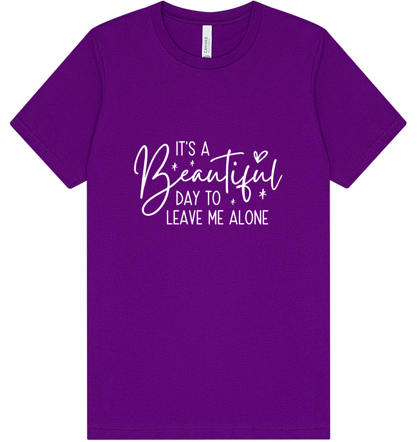 Beautiful Day to Leave Me Alone Adult Bella Canvas Shirt