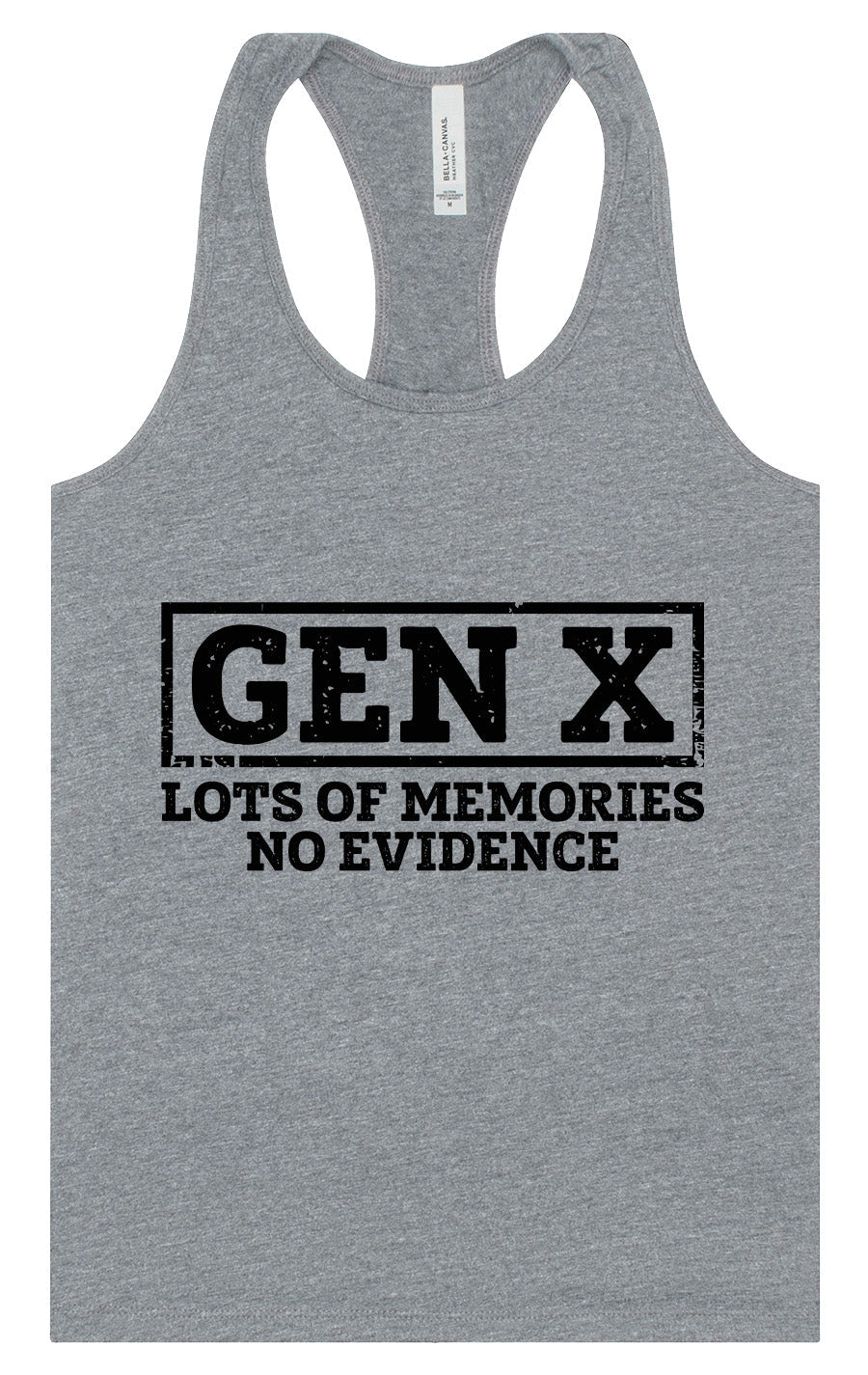 Gen X No Evidence Women's Racerback Tank