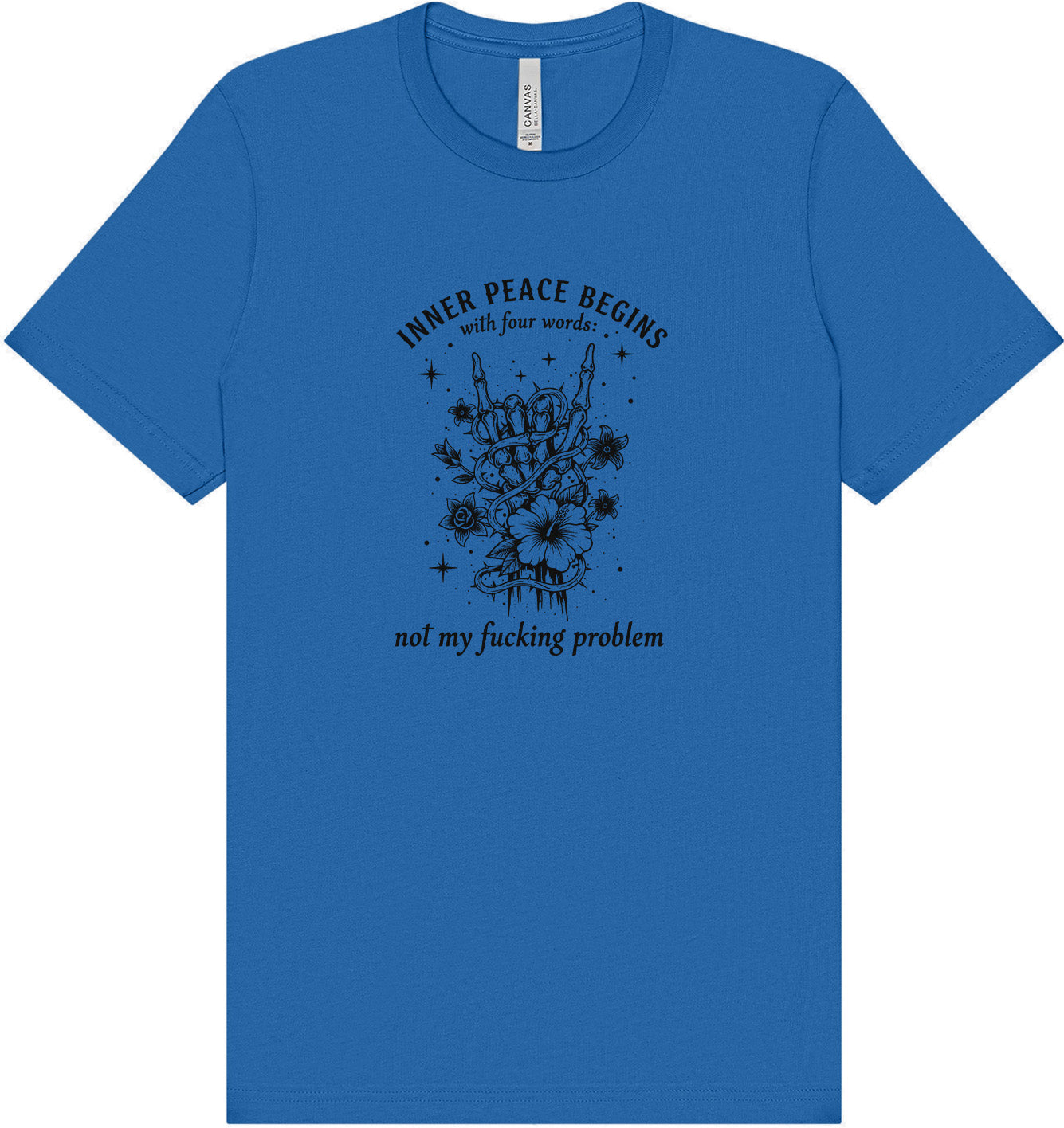Inner Peace Begins With... Adult Bella Canvas Shirt