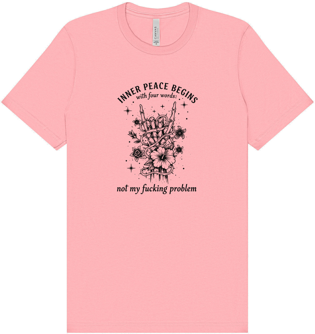 Inner Peace Begins With... Adult Bella Canvas Shirt